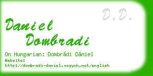daniel dombradi business card