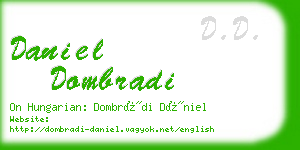 daniel dombradi business card